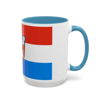 Flag of Cham Germany - Accent Coffee Mug - Go Mug Yourself