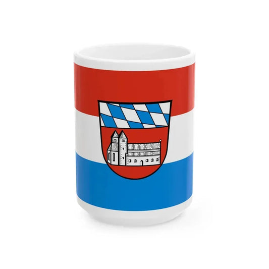 Flag of Cham Germany - White Coffee Mug 15oz - Go Mug Yourself