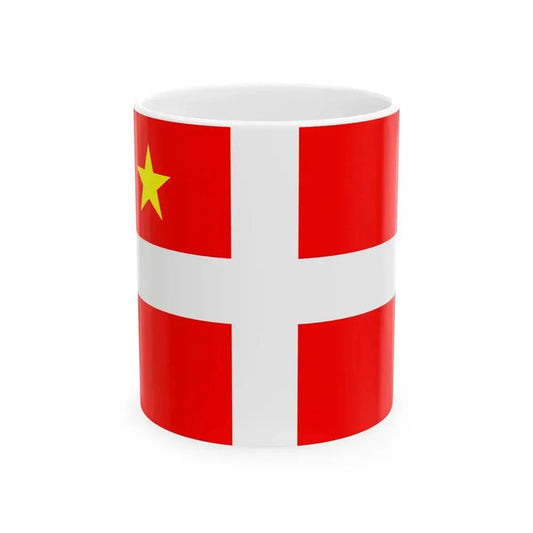 Flag of Chambery (France) White Coffee Mug 11oz - Go Mug Yourself