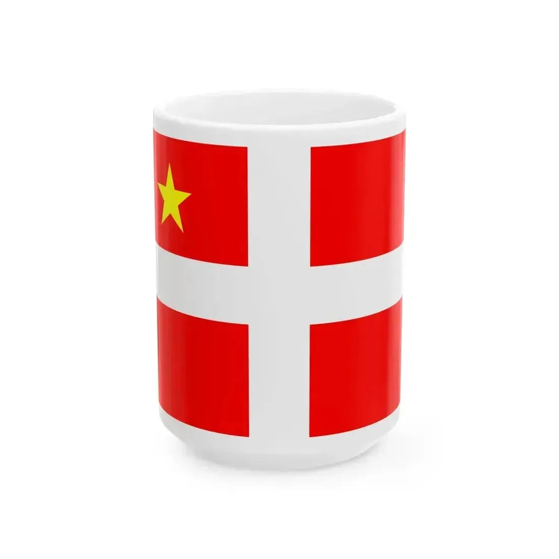 Flag of Chambery (France) White Coffee Mug 15oz - Go Mug Yourself