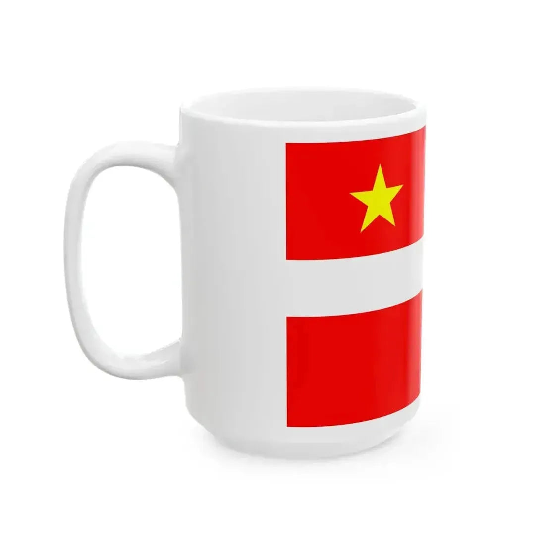 Flag of Chambery (France) White Coffee Mug - Go Mug Yourself