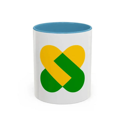 Flag of Champagne Ardenne France 2 - Accent Coffee Mug 11oz Light Blue - Go Mug Yourself