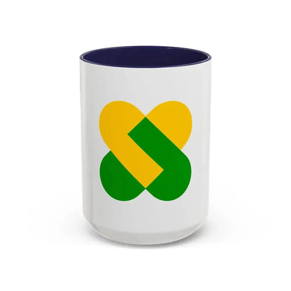 Flag of Champagne Ardenne France 2 - Accent Coffee Mug 15oz Navy - Go Mug Yourself
