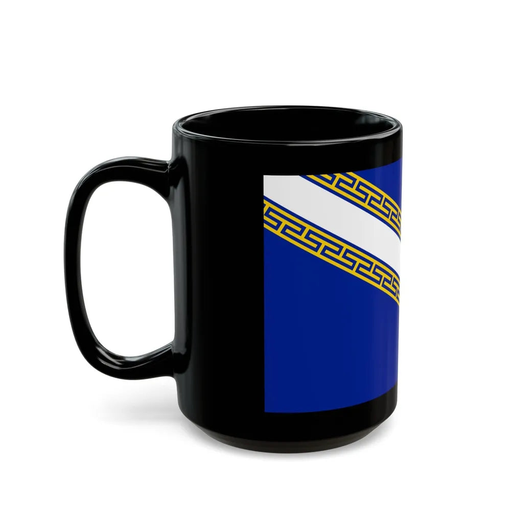 Flag of Champagne Ardenne France - Black Coffee Mug-Go Mug Yourself