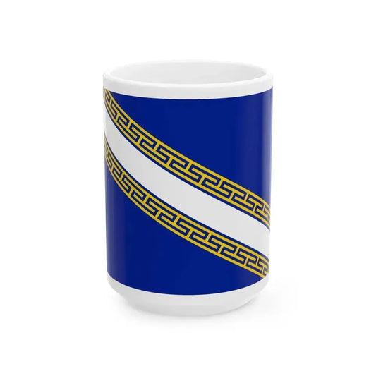 Flag of Champagne Ardenne France - White Coffee Mug 15oz - Go Mug Yourself