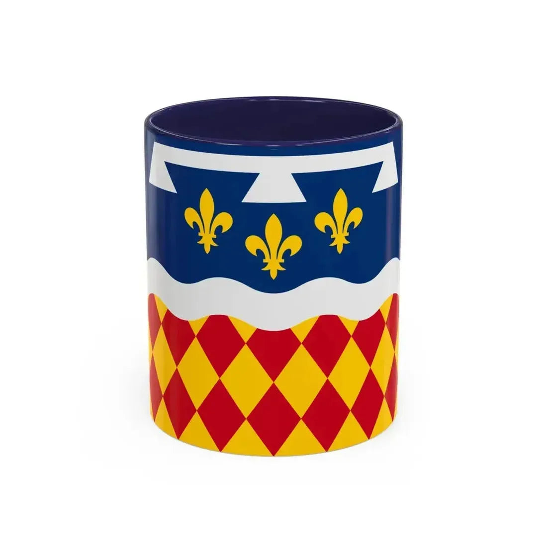 Flag of Charente France 2 - Accent Coffee Mug 11oz Navy - Go Mug Yourself