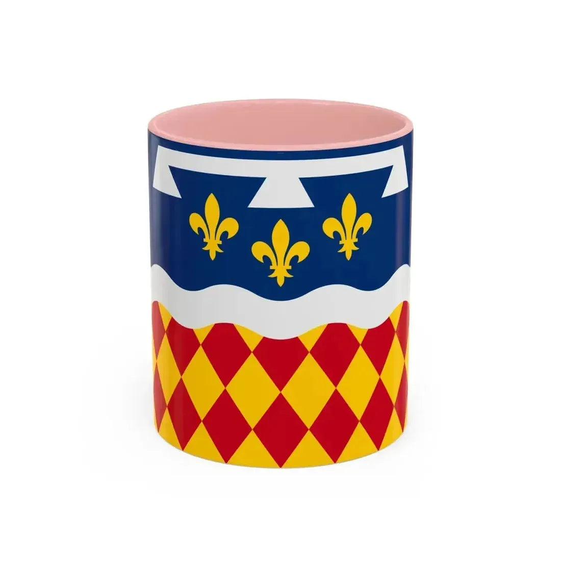 Flag of Charente France 2 - Accent Coffee Mug 11oz Pink - Go Mug Yourself