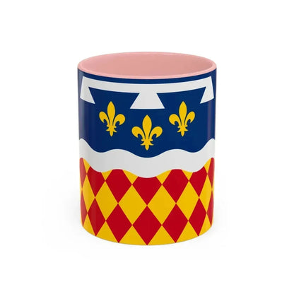 Flag of Charente France 2 - Accent Coffee Mug 11oz Pink - Go Mug Yourself
