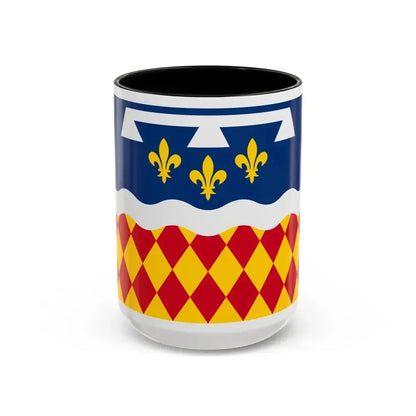 Flag of Charente France 2 - Accent Coffee Mug 15oz Black - Go Mug Yourself