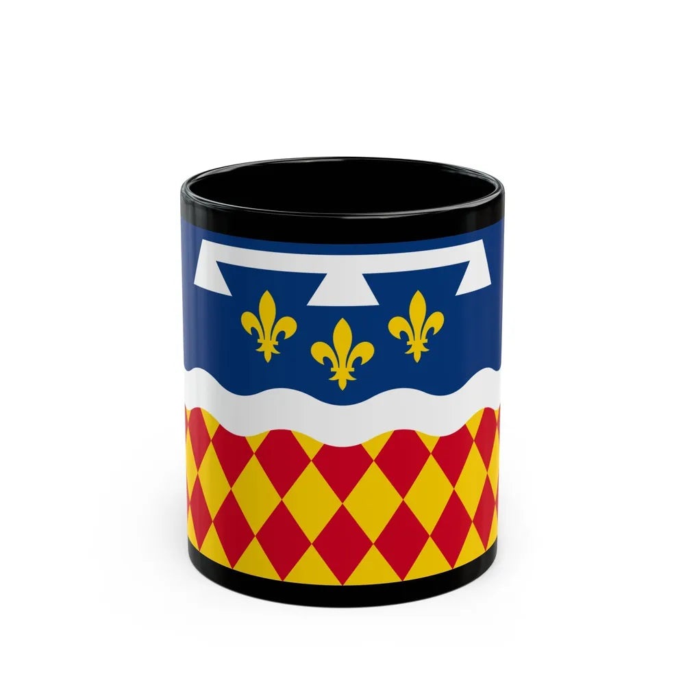 Flag of Charente France 2 - Black Coffee Mug-11oz-Go Mug Yourself