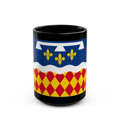 Flag of Charente France 2 - Black Coffee Mug-15oz-Go Mug Yourself