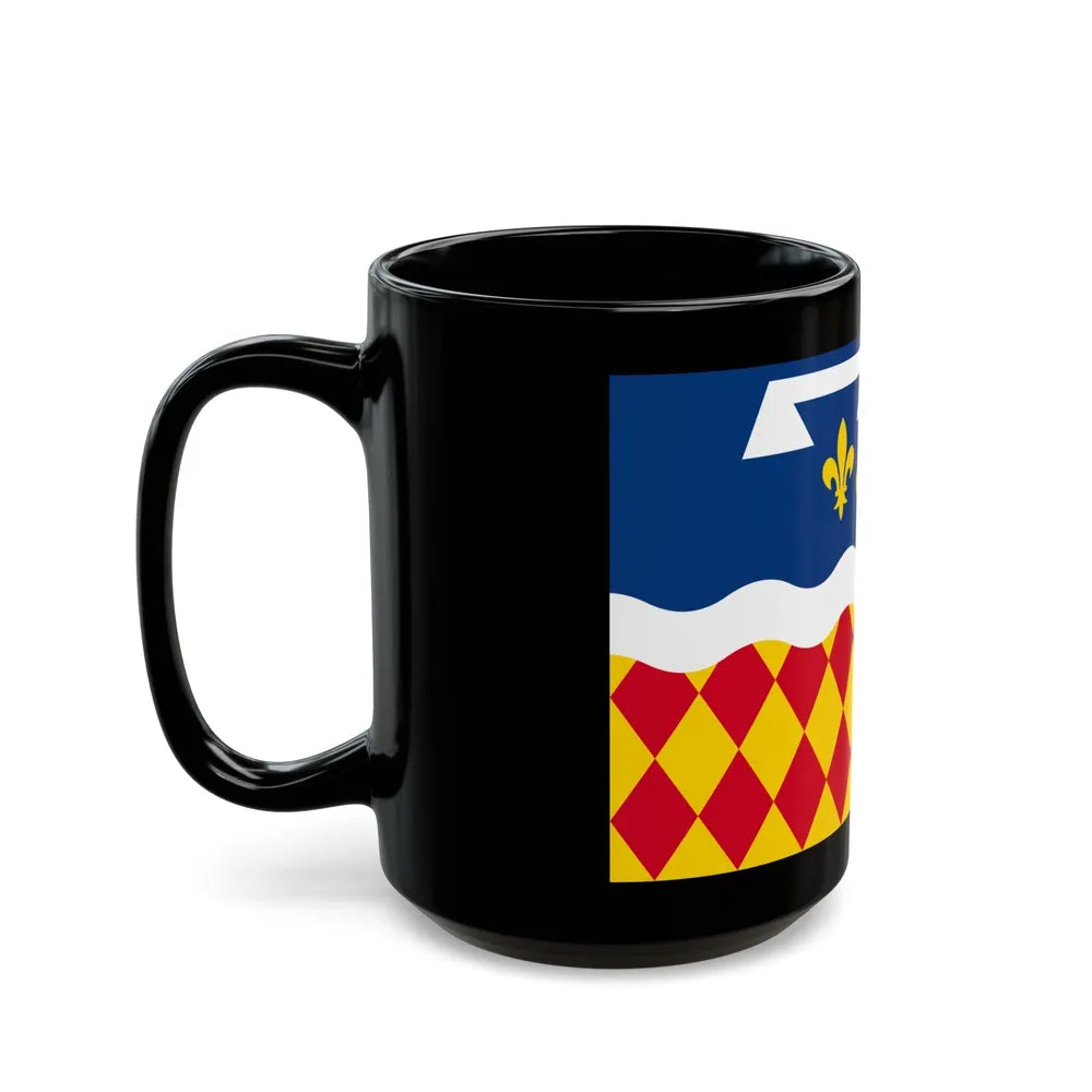 Flag of Charente France 2 - Black Coffee Mug-Go Mug Yourself