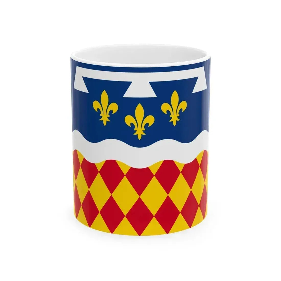 Flag of Charente France 2 - White Coffee Mug - Go Mug Yourself