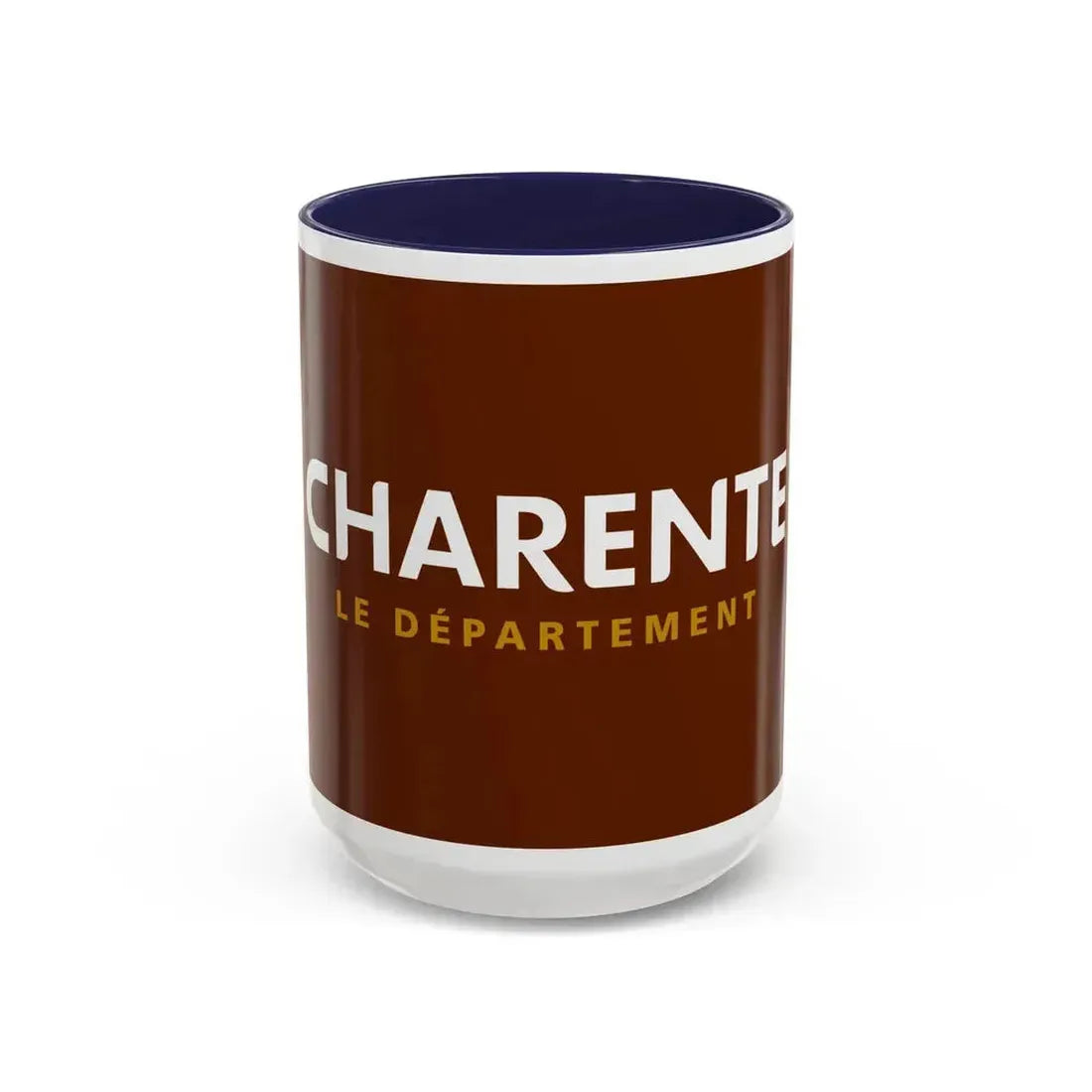 Flag of Charente France - Accent Coffee Mug 15oz Navy - Go Mug Yourself