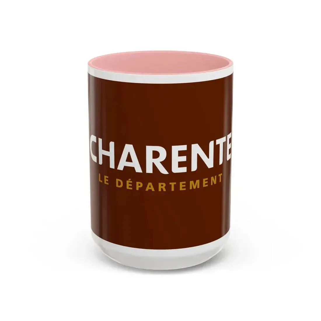 Flag of Charente France - Accent Coffee Mug 15oz Pink - Go Mug Yourself