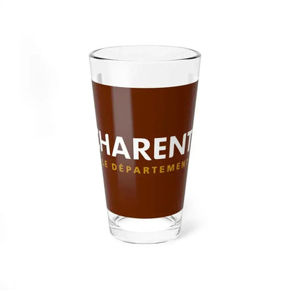 Flag of Charente France - Pint Glass 16oz 16oz - Go Mug Yourself