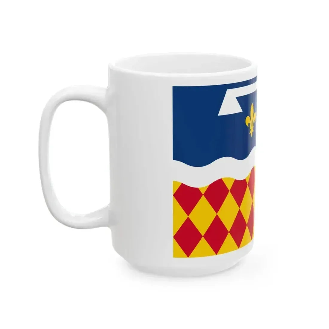 Flag of Charente (France) White Coffee Mug - Go Mug Yourself