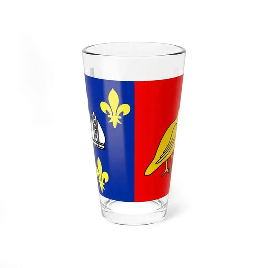 Flag of Charente Maritime France 2 - Pint Glass 16oz 16oz - Go Mug Yourself