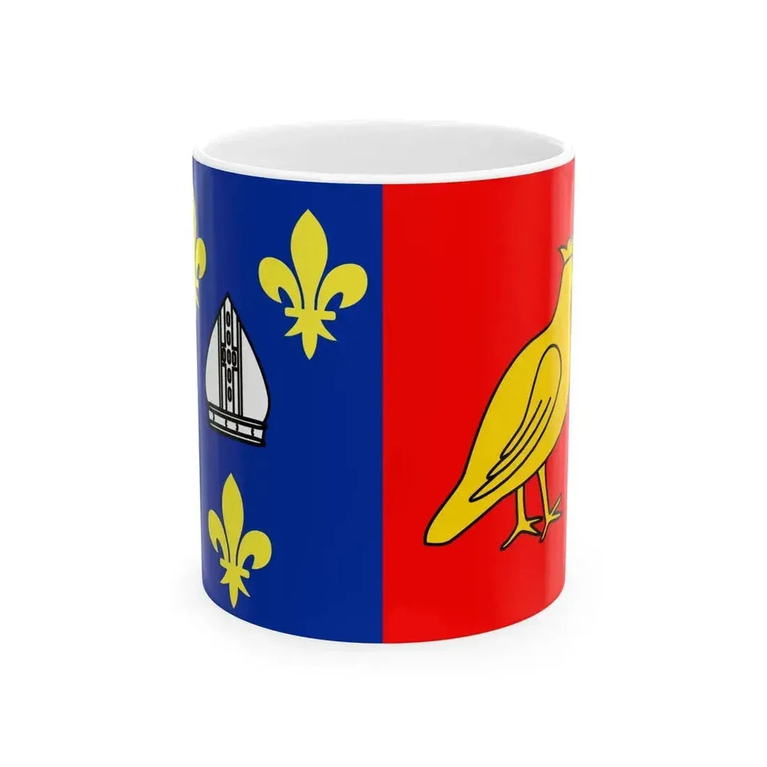 Flag of Charente Maritime France 2 - White Coffee Mug 11oz - Go Mug Yourself