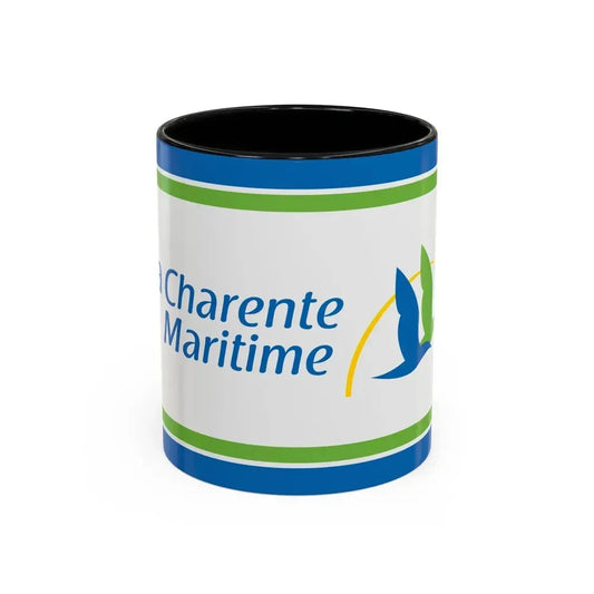 Flag of Charente Maritime France - Accent Coffee Mug 11oz Black - Go Mug Yourself