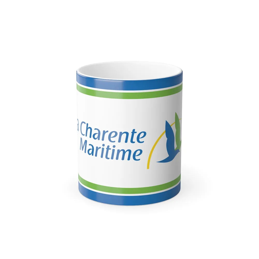 Flag of Charente Maritime France - Color Changing Coffee Mug-11oz-Go Mug Yourself