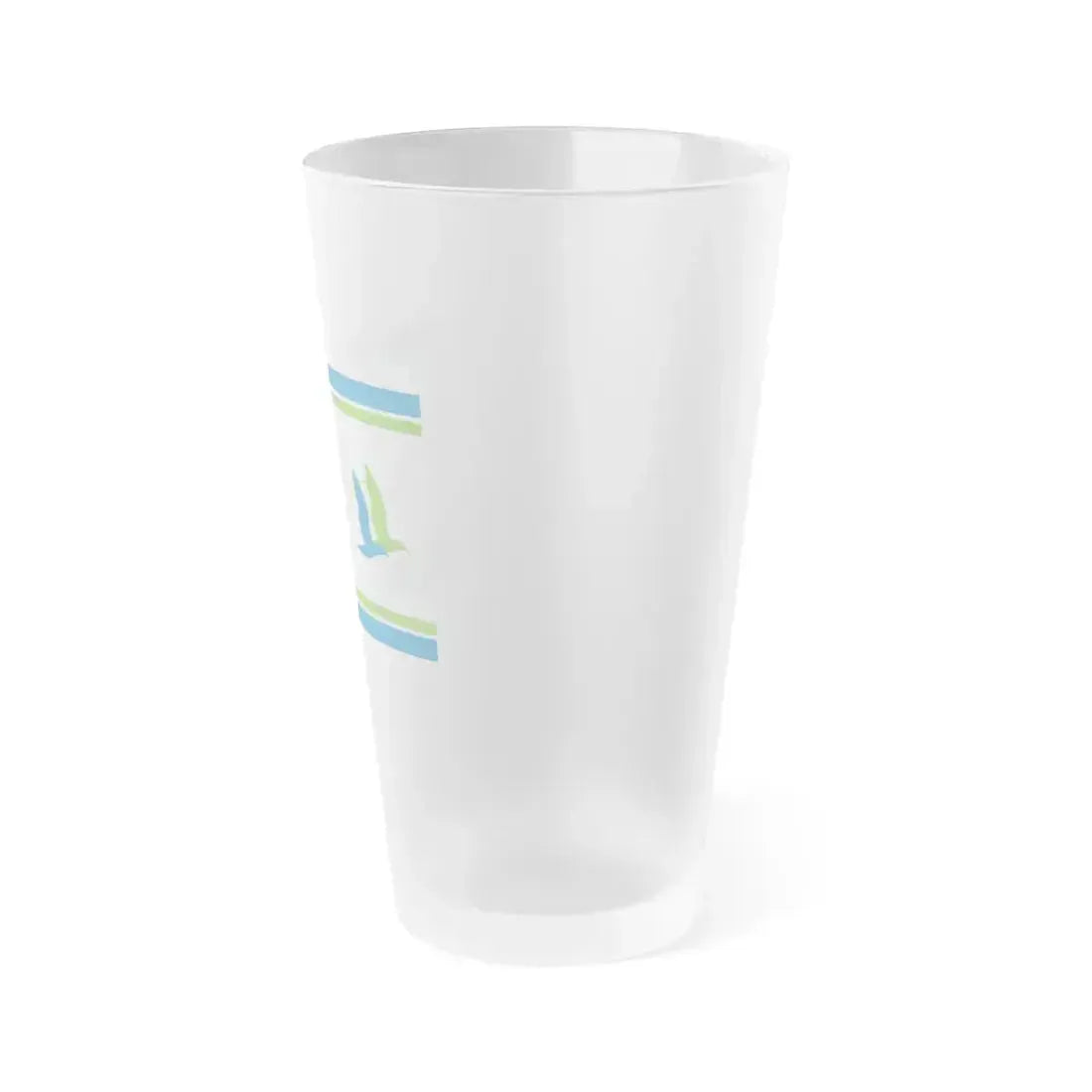 Flag of Charente Maritime France - Frosted Pint Glass 16oz - Go Mug Yourself