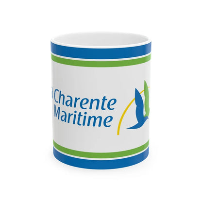 Flag of Charente Maritime France - White Coffee Mug-11oz-Go Mug Yourself