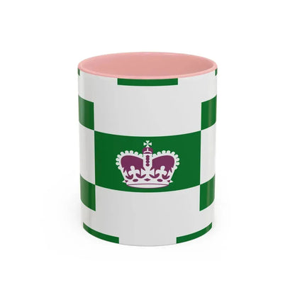 Flag of Charlottetown Canada - Accent Coffee Mug 11oz Pink - Go Mug Yourself