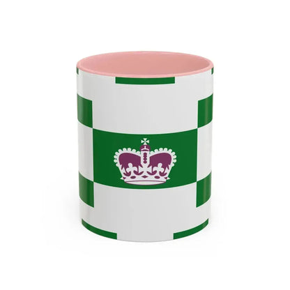 Flag of Charlottetown Canada - Accent Coffee Mug 11oz Pink - Go Mug Yourself