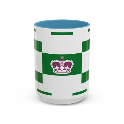 Flag of Charlottetown Canada - Accent Coffee Mug 15oz Light Blue - Go Mug Yourself