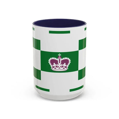 Flag of Charlottetown Canada - Accent Coffee Mug 15oz Navy - Go Mug Yourself