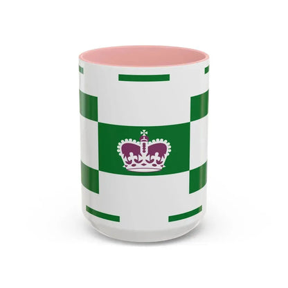 Flag of Charlottetown Canada - Accent Coffee Mug 15oz Pink - Go Mug Yourself