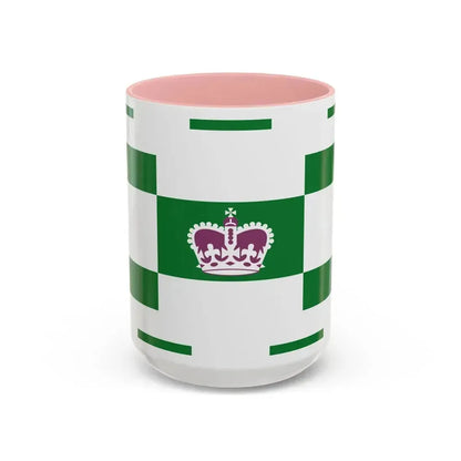 Flag of Charlottetown Canada - Accent Coffee Mug 15oz Pink - Go Mug Yourself