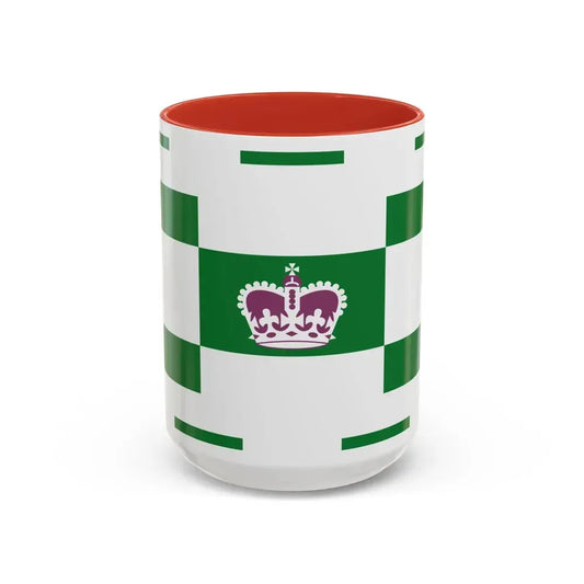 Flag of Charlottetown Canada - Accent Coffee Mug 15oz Red - Go Mug Yourself