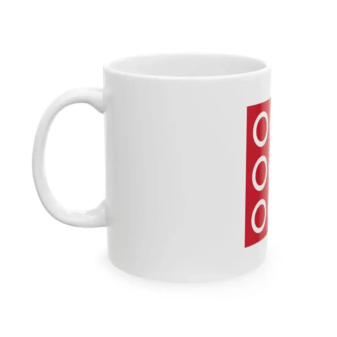 Flag of Chateau de Tonquedec (France) White Coffee Mug - Go Mug Yourself