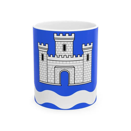 Flag of Chateauneuf-du-Faou (France) White Coffee Mug 11oz - Go Mug Yourself