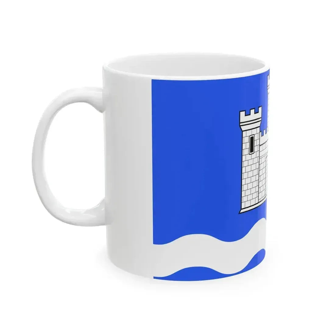 Flag of Chateauneuf-du-Faou (France) White Coffee Mug - Go Mug Yourself