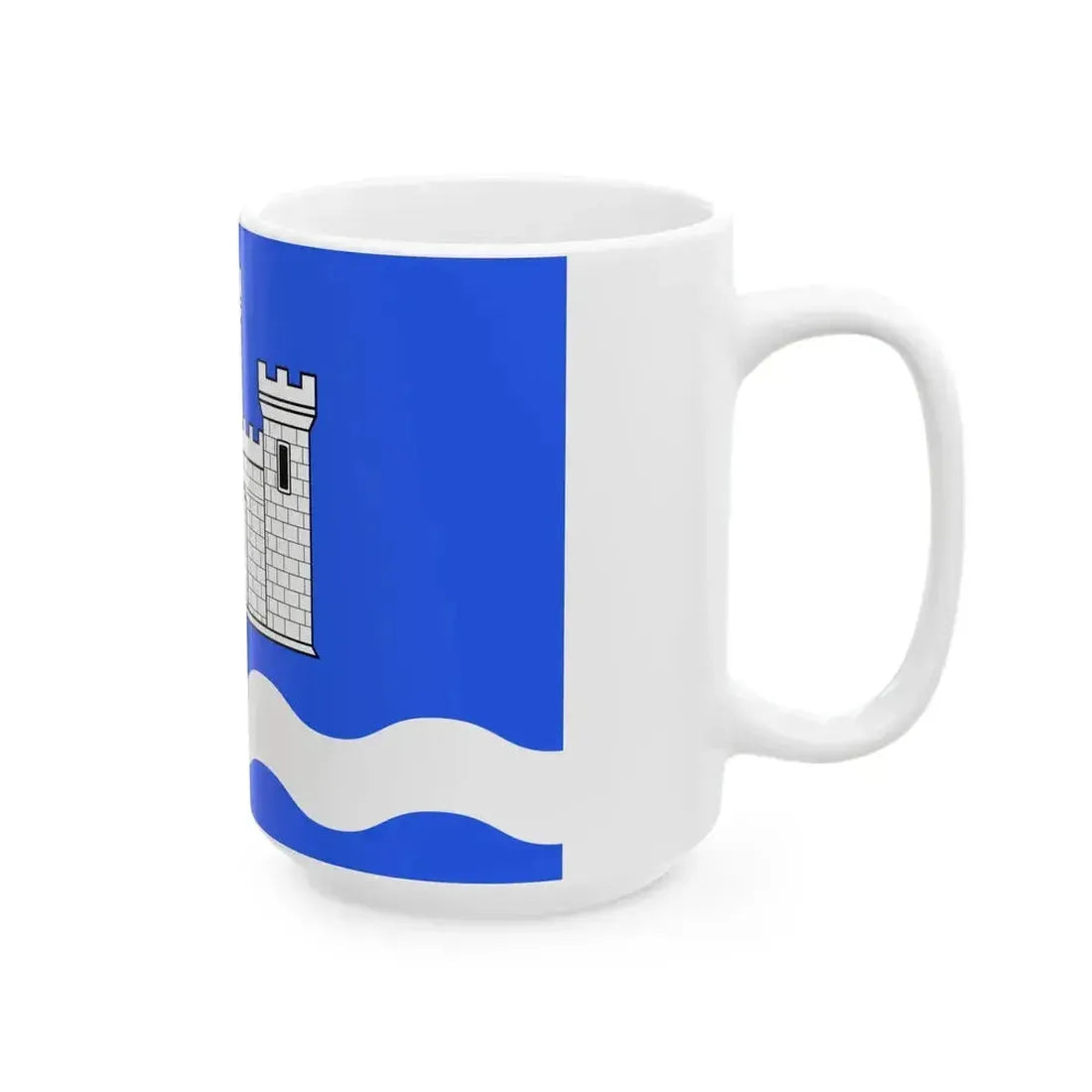 Flag of Chateauneuf-du-Faou (France) White Coffee Mug - Go Mug Yourself