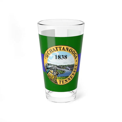 Flag of Chattanooga, Tennessee - Pint Glass 16oz 16oz - Go Mug Yourself