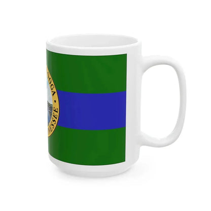 Flag of Chattanooga Tennessee (United States) White Coffee Mug - Go Mug Yourself