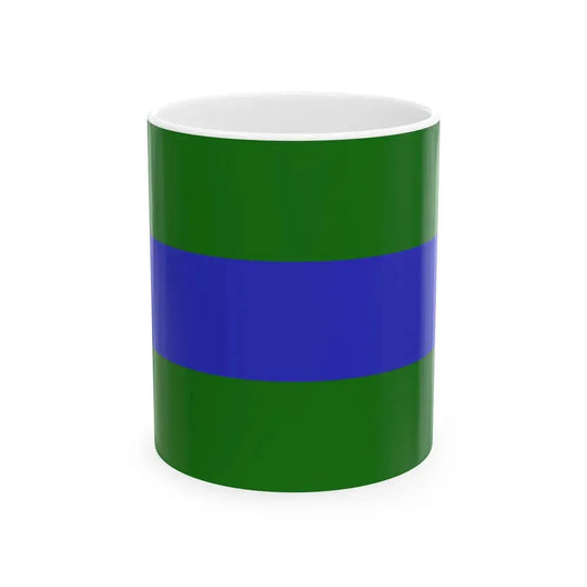 Flag of Chattanooga Tennessee without seal (United States) White Coffee Mug 11oz - Go Mug Yourself