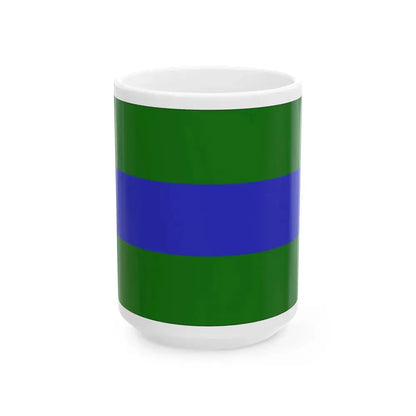Flag of Chattanooga Tennessee without seal (United States) White Coffee Mug 15oz - Go Mug Yourself