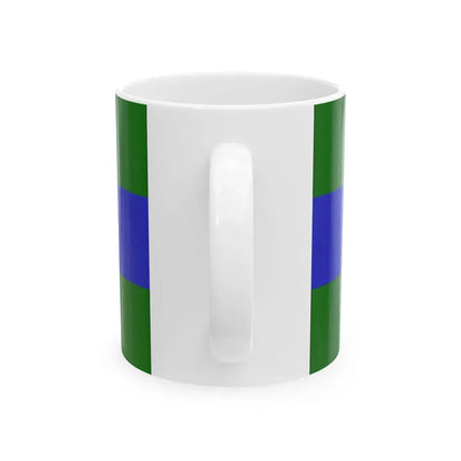 Flag of Chattanooga Tennessee without seal (United States) White Coffee Mug - Go Mug Yourself
