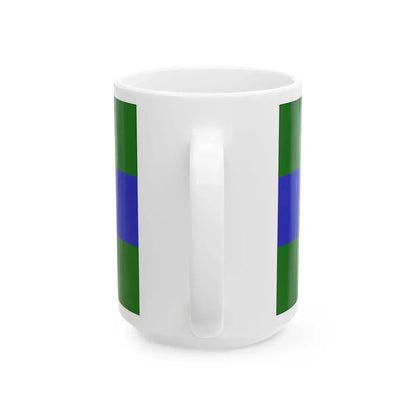 Flag of Chattanooga Tennessee without seal (United States) White Coffee Mug - Go Mug Yourself