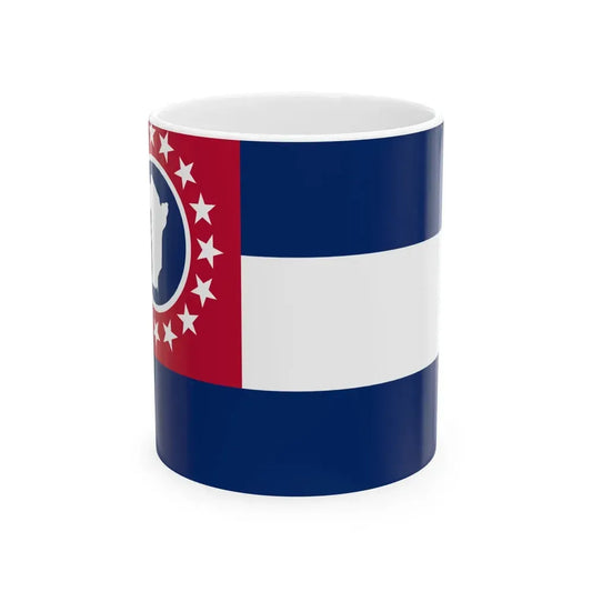 Flag of Cheatham County Tennessee (United States) White Coffee Mug 11oz - Go Mug Yourself