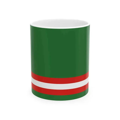 Flag of Chechen Republic before 2004 (Russia) White Coffee Mug 11oz - Go Mug Yourself