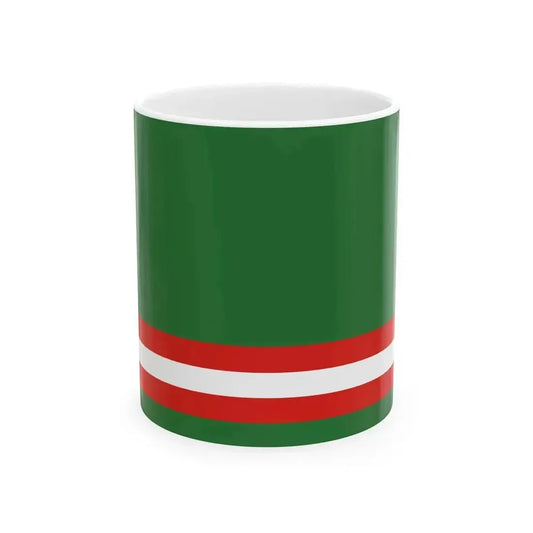 Flag of Chechen Republic before 2004 (Russia) White Coffee Mug 11oz - Go Mug Yourself