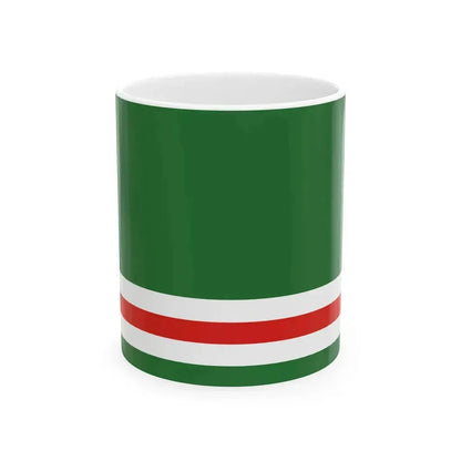Flag of Chechen Republic of Ichkeria (Russia) White Coffee Mug 11oz - Go Mug Yourself