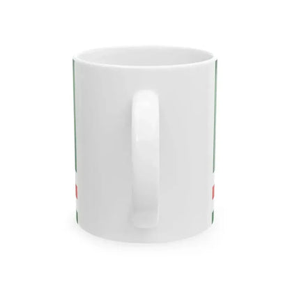 Flag of Chechen Republic of Ichkeria (Russia) White Coffee Mug - Go Mug Yourself