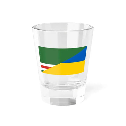 Flag of Chechnya and Ukraine Old (Ukraine) Shot Glass 1.5oz 1.5oz - Go Mug Yourself